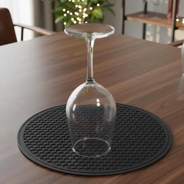 Alt view image 7 of 7 - Heat Resistant Multifunctional Silicone Microwave Mat, 10 Inch Round Non-Slip Trivet, Heat Resistant Non Slip Trivet for Kitchen Hot Plate Bowl Mug Hot Pot Holder, Dishwasher Safe