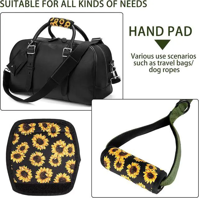 Alt view image 4 of 5 - 3 Pcs a Set, Comfort Neoprene Handle Wraps/Grip/Identifier for Travel Bag Luggage Suitcase Baby Carriage