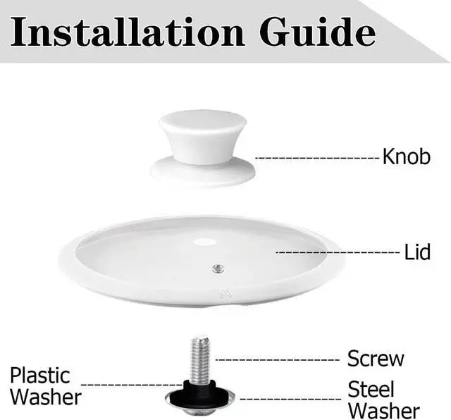 Alt view image 3 of 6 - Universal Pot Pan Lids Replacement Knob, Silicone Heat Resistant Pan Cover Holding Handles BPA Free Dishwasher Safe Fits Skillets and Kitchen Cookware (Pack of Two-Light Grey)