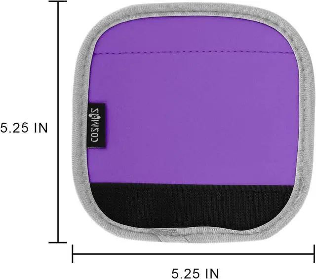 Alt view image 2 of 3 - Cosmos 5 Pcs Luggage Handle Wraps Soft Neoprene Grip Handle Cover Detachable Luggage Identifier for Luggage Suitcase Travel Bag Trolley Case Travel Accessories (5 Colors)