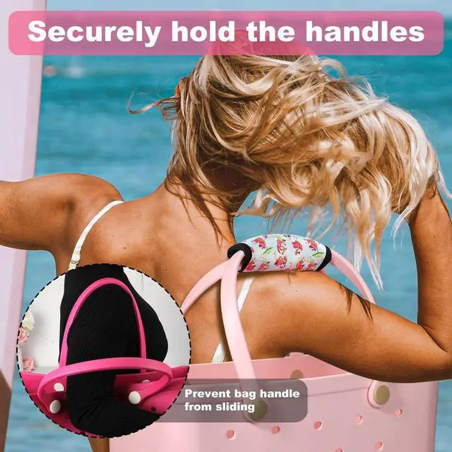 Alt view image 5 of 7 - Lasuroa Canvas Beach Bag Handle Wrap for Bogg Bag, Women's Sling Handbag