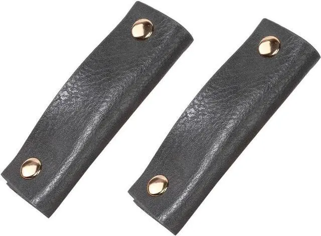 Main image of Handbag Handle Covers Sdjdhej 2 Pcs Pu Leather Luggage Handle Wraps Wallet Handle Protectors Travel Accessories (Grey)