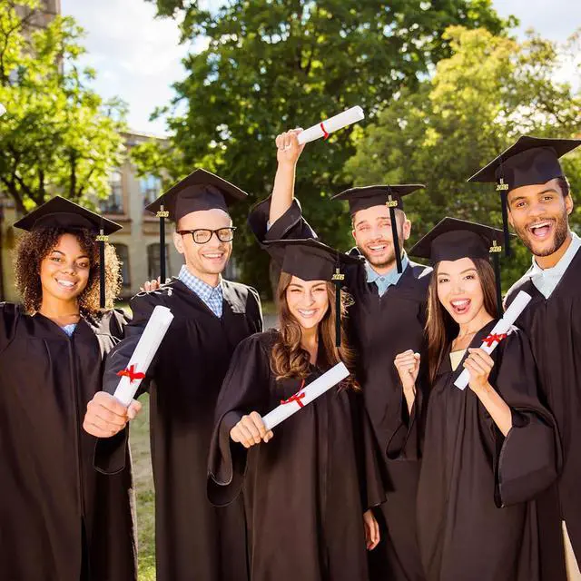 Alt view image 6 of 7 - JULMELON 20Pcs Graduation Tassels for Cap with 2026 Gold Charm for Ceremony | Black Tassels, Students and Faculty, Academic Tassels for Graduation Cap, Gift for Class of 2026 Grads