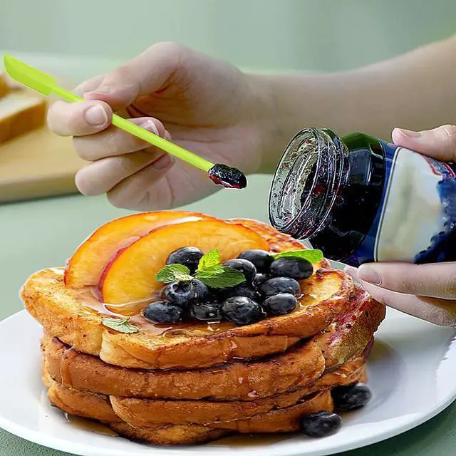 Alt view image 5 of 7 - Silicone Spatula Set 6Pcs, Mini Jar Scraper for Makeup & Food | Mini spatulas reach every last drop in jars and bottles, reducing waste for food, cosmetics and personal care products.