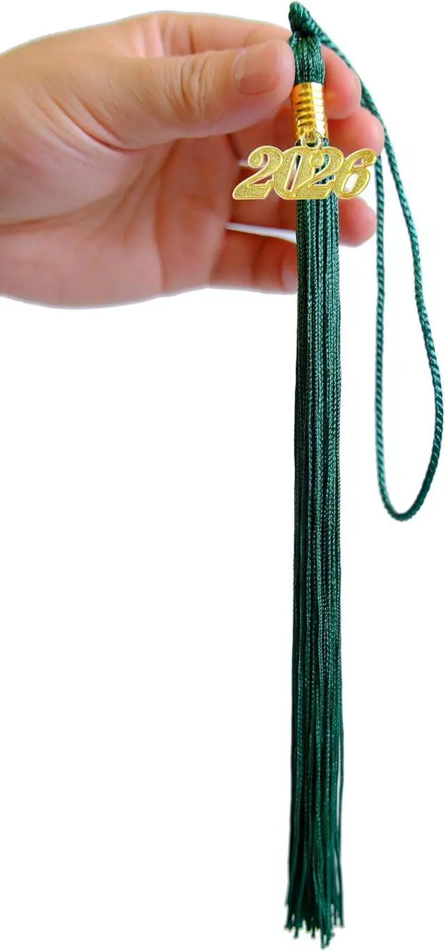 Alt view image 3 of 6 - 2026 Tassel Graduation,Green Tassel 2026 for Grad Cap and Graduation Ceremony Accessory Decoration