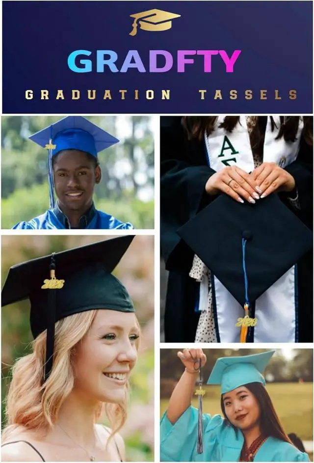 Alt view image 5 of 6 - 2026 Tassel Graduation,Green Tassel 2026 for Grad Cap and Graduation Ceremony Accessory Decoration
