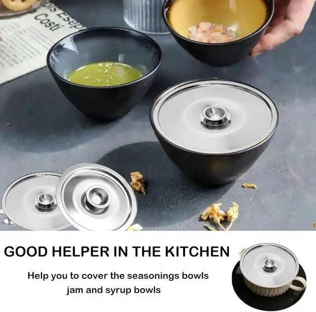 Alt view image 5 of 6 - Universal Lid, Cover Bowl, Mini Pan Lid, Milk Pot Lid, 4.7Inch/12cm