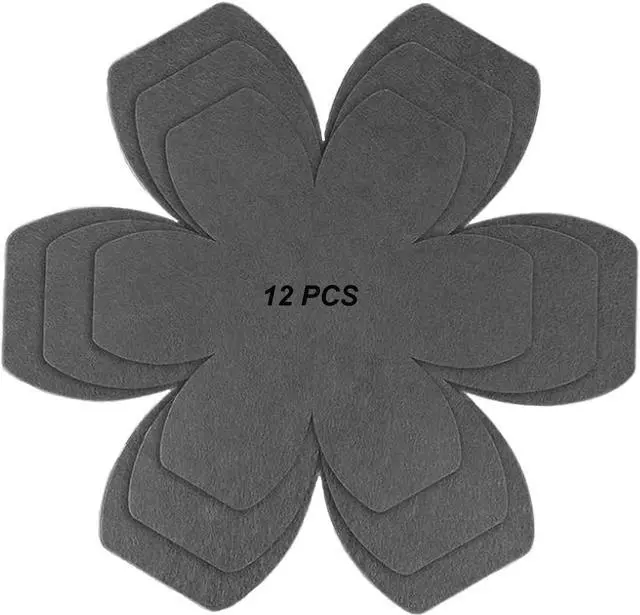 Main image of Pot and Pan Protectors 12 Pack 3 Different Sizes Pot Separator for Stacking Cookware Protectors Pan and Pot Dividers Pads Protect Glass Ceramic Dish Plates from Slipping Scratching Marring
