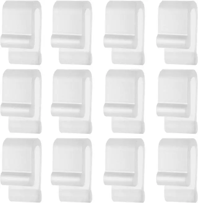Main image of 12pcs Dutch Oven Lid Protector Clips, Dutch Oven Accessories | Silicone Cookware Protector Plastic Pan Protective Clips for Storage Stacking & Display, Clear
