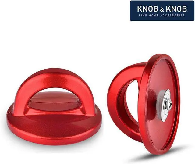Alt view image 5 of 5 - Universal Pot Lid Red Knob Compatible with Crockpot Lids, Pan Lid Replacement Handle, Heat Resistant Pot Knob for Glass, Steel Lids, Easy Grip Lid Handle, Kitchen Cookware, 2.75x1.77 (1 Pack)