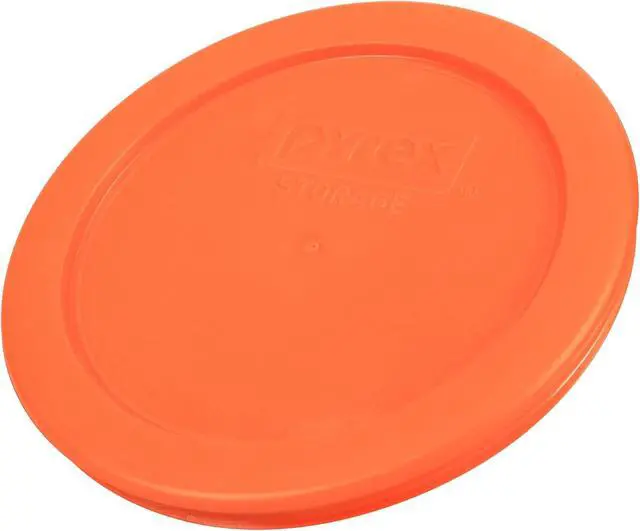 Alt view image 3 of 4 - Pyrex 7200-PC (2-Cup) Orange Food Storage Lid (3 Pack) - Made in USA | Replacement Lid | BPA-Free Plastic | Secure Fit For Food Storage | Leftovers | Organization | Top-Rack Dishwasher Safe