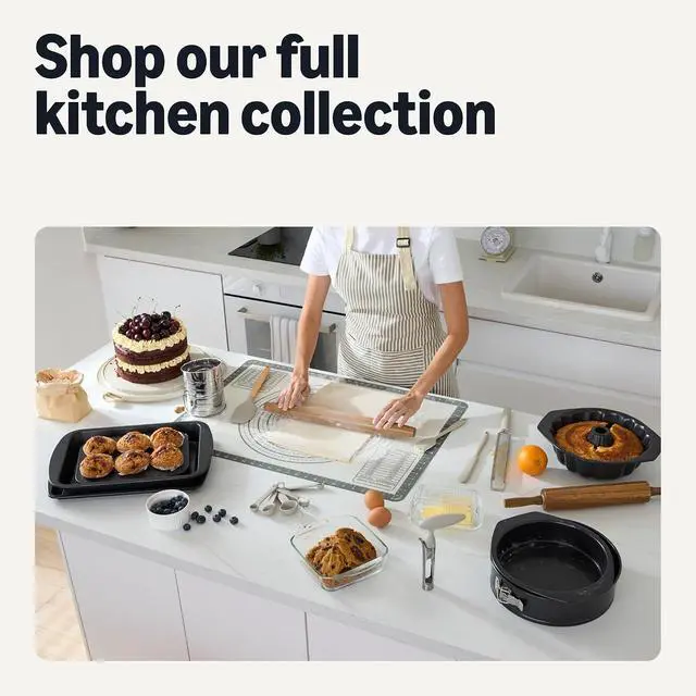 Alt view image 7 of 7 - Amazon Basics Nonstick Silicone Pastry Baking Mat with Measurements, BPA-Free, Oven-Safe, Extra Large 20 x 28 in