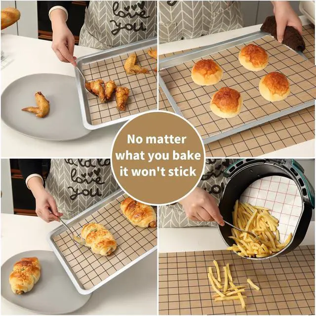 Alt view image 6 of 7 - Silicone Baking Mat Roll 12IN*5FT Free Cutting, Non-Slip Pastry Mat, Non-Stick Reusable Air Fryer Liner, Oven Liners, Counter Mat, Freeze Dryer Mat, Easily Cut to Size Fit All Ovens Pans Tins Dishes