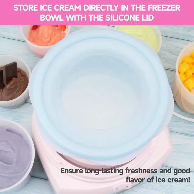 Alt view image 4 of 7 - Silicone Lids for Cuisinart 1-1/2-Quart Freezer Bowl, 2 Pack Reusable Covers for Cuisinart lce Cream Maker, Dishwasher, Microwave & Freezer Safe, Kitchen Accessory