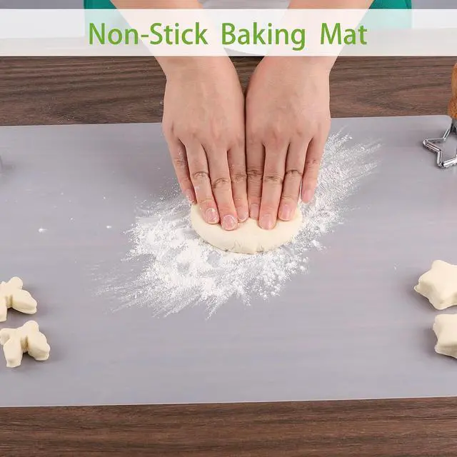 Alt view image 4 of 7 - Silicone Countertop Protector Mat: Clear Dual-Sided Non-Slip Sheet | Heat Resistant Silicone Mat for Kitchen Counter (2/Pack) 10.24" x 14.2"- Translucent Thin Non-Stick Baking Mat for Pastry