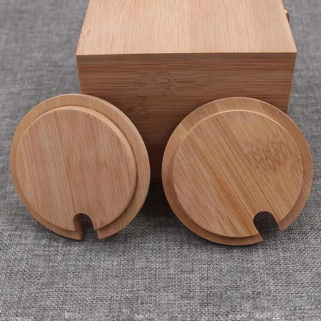 Alt view image 5 of 7 - 4Pcs Natural Bamboo Mug Lids with Spoon Hole Regular Mouth Mug Cover Heat Resistant Decorative Bamboo Lids Compatible Cup Lid for Drink Cup Coffee Mug Jar (Inner Diameter 2.8inch)