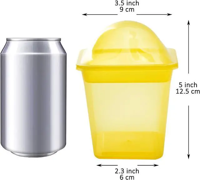 Alt view image 2 of 4 - Youngever 7 Sets Plastic Parfait Cups, Reusable Dessert Cups with Lids and Inserts, Medium 8 Ounce, Spill and Leak Proof