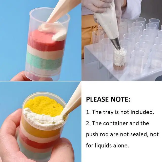 Alt view image 5 of 5 - Pack of 10 Push-Up Cake Pop Containers, Reusable and Perfect for Homemade Treats Dessert Snacks Cheesecake Push Up Cups