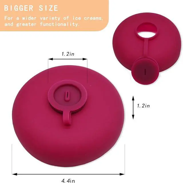 Alt view image 3 of 7 - 4PCS Popsicle Holders for Kids,2 IN 1 Reusable Silicone Ice Cream Holder,Catches Drips Before They Drop,Travel-Friendly for Summer Days and Party Present(Multicolour)