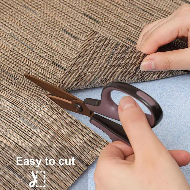 Alt view image 6 of 7 - Myir JUN Light Brown Table Runner Home Decor Dining Table Runners | Vinyl Table Runner 55 Inch Long Decor Dining Table Runners Arbitrarily Cropped Runner for Table Heatproof for Home Party
