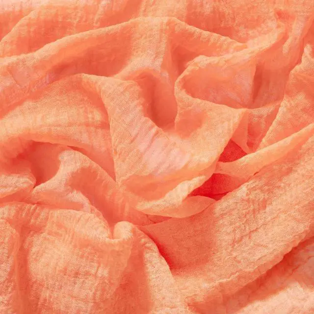 Alt view image 6 of 6 - Socomi Cheesecloth Table Runner Fall Boho Wedding Shower Party Home Decor | Peach Coral Rustic Gauze 10FT 120in Cheese Cloth Sheer Farmhouse Dining Runner for Baby Shower Birthday Holiday Decorations
