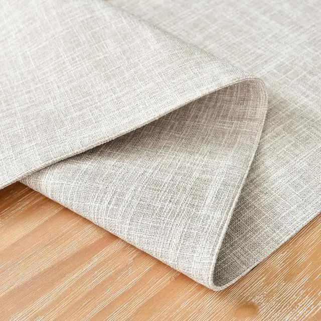 Alt view image 4 of 7 - Farmhouse Rustic Faux Linen Table Runner Neutral Beige Table Runners Double Layer Reversible Rectangle Runners for Daily Use Kitchen Dining Banquet Holiday 13x36 Inch