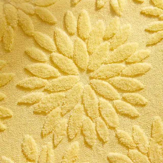 Alt view image 7 of 7 - Artoid Mode Yellow Soft 3D Jacquard Dahlia Floral Pinnata 100%Cotton Spring Table Runner, Holiday Kitchen Dining Table Decoration for Home Party Decor 13x72 Inch