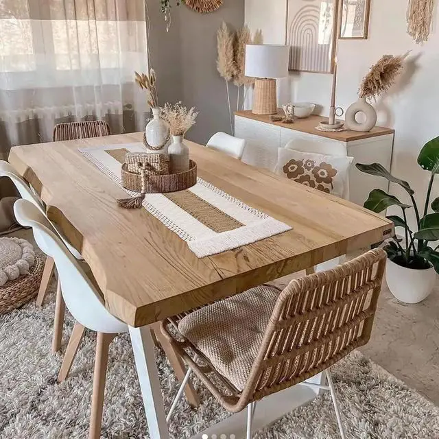 Alt view image 6 of 7 - Boho Table Runner 36 inches, Fall Small Macrame Farmhouse Dresser Decor | Neutral Rustic Table Runner Short, Nightstand Runner for Bedroom, Coffee Table, End Table, Side Table Cover Home Decorations