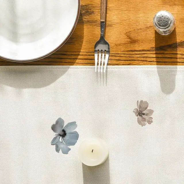 Alt view image 7 of 7 - Artoid Mode Brown Poppy Floral Leaves Spring Table Runner, Seasonal Summer Kitchen Dining Table Decoration for Home Party Decor 13x72 Inch