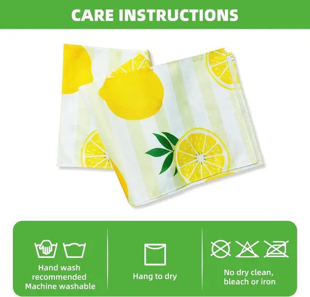 Alt view image 7 of 7 - Lemon Table Runner Kitchen Decor, 13 × 72 Inch | Yellow and White Stripes Lemon Table Decorations Summer Spring Seasonal Home Decor for Dining Table Farmhouse Party