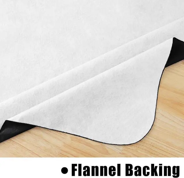 Alt view image 5 of 7 - homing Rectangle Black Vinyl Waterproof Tablecloth with Flannel Backed | Spillproof Wipe Clean Table Cloth, Plastic Flannel Backing for Dining, Buffet Parties Picnic Camping, 60" x 84"