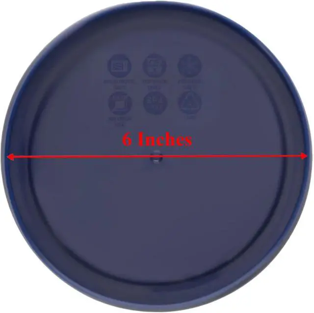 Alt view image 2 of 5 - Pyrex 7201-PC (4-Cup) Blue Food Storage Lid (3-Pack) - Made in USA | Non-Porous Surface | Warp-Resistant Build | Spill-Reducing Seal | Easy Cleaning