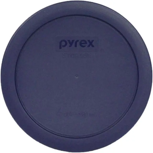 Alt view image 4 of 5 - Pyrex 7201-PC (4-Cup) Blue Food Storage Lid (3-Pack) - Made in USA | Non-Porous Surface | Warp-Resistant Build | Spill-Reducing Seal | Easy Cleaning