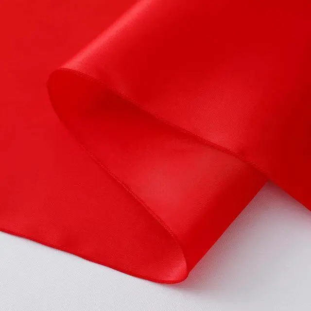 Alt view image 7 of 7 - Horbaunal 6 Pack Satin Runners 12 x 72 Inch, Red | Bright Silky Smooth Satin Table Runners, for Birthday Wedding Party Banquets