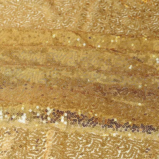 Alt view image 3 of 5 - 2 Packs Gold Glitter Sequin Table Runners- 12"x72" for Birthday, Wedding, Pre-Wedding Party, Celebration, Festival Decoration