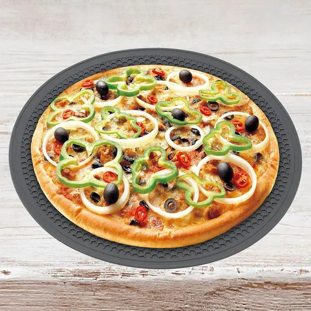 Alt view image 7 of 7 - Microwave Splatter Cover & Silicone Mat, 10inch | Black, Collapsible, Vented, Reusable Food Guard & Plate Cover, Heat-Resistant Trivet for Pots, Pans, & Kitchen Counter