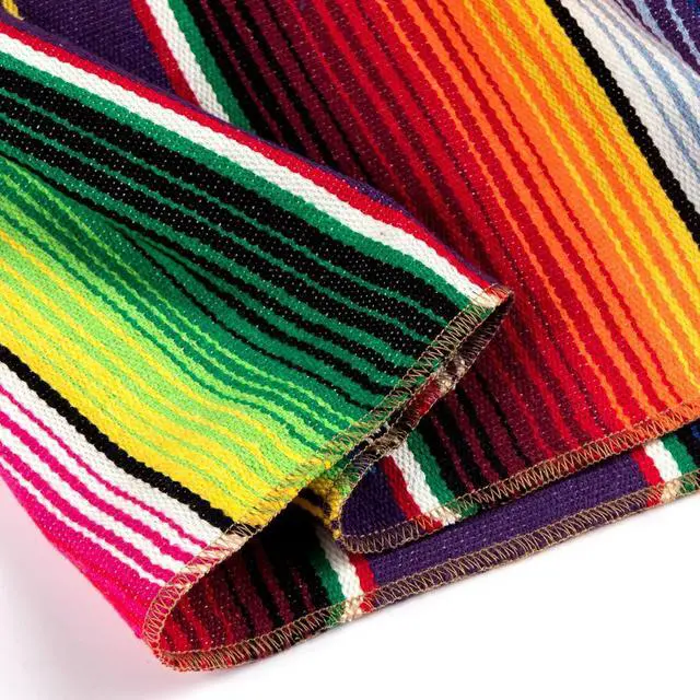 Alt view image 7 of 7 - Mexican Table Runner 1Pack 14 x 84 Inches Fiesta Mexican Theme Party Decoration for Cinco de Mayo Fiesta Party Serape Zarape Table Runner