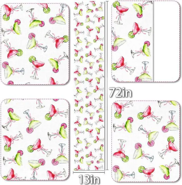 Alt view image 2 of 6 - Vohado Margarita Table Runner Margs and Matrimony Party Decorations Bachelorette Cocktail Birthday Supply Dining Room Home Kitchen Island Decor (13" x 72")