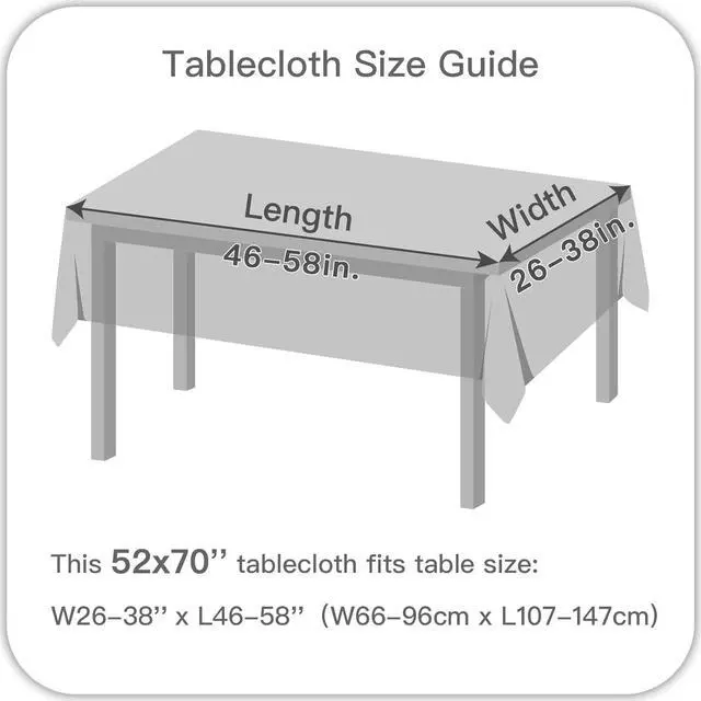 Alt view image 7 of 7 - maxmill Rectangle Tablecloth Weaved Pattern Waterproof Spillproof Wrinkle Free Table Cloth, Kitchen Dining Tabletop Decoration, Fabric Table Cover for Holiday Parties, 52 x 70 Inch, Sage Green