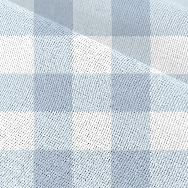 Alt view image 4 of 7 - Dusty Blue Gingham Table Runner Blue Checkered Boy Girl Baby Shower Birthday Party Decoration Home Dining Kitchen Island Decor (13" x 72")