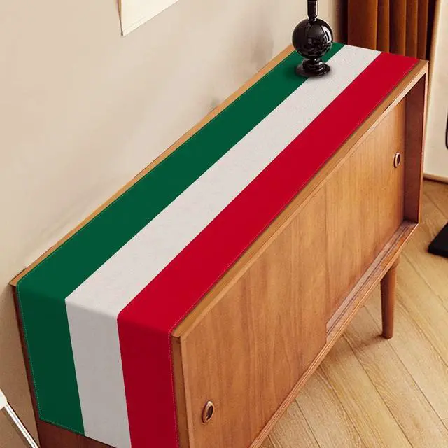 Alt view image 4 of 5 - Nepnuser Italy Table Runner for Italian Themed Party Decoration Home Kitchen Dining Room Dinner Linen Table Decor (13" x 72")