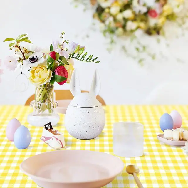Alt view image 4 of 7 - 2 Pack Yellow Gingham Tablecloth 54 × 108 Inch Yellow and White Checkered Table Cloth Plastic Rectangle Table Cover for Picnic Birthday Baby Shower Party Gingham Tablecloth Diaposable
