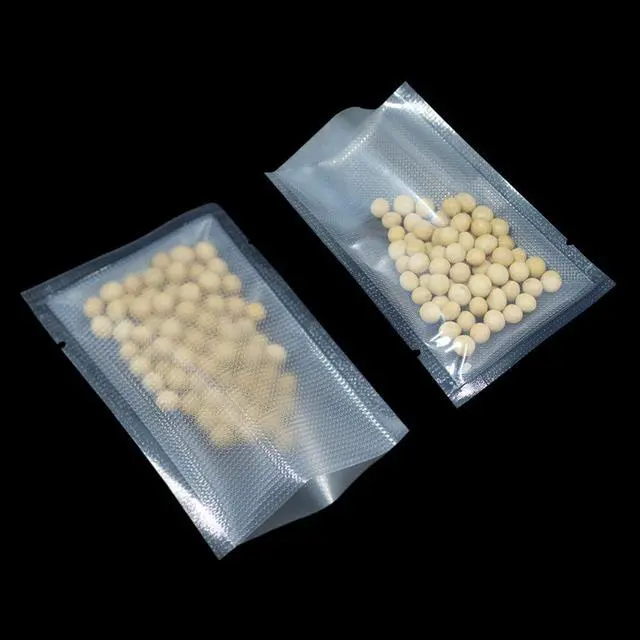 Alt view image 2 of 6 - FERENLI 100 Pieces 2.7x3.9 inch (Usable Size 2.4x3.3 inch) Small Vacuum Sealer Bags for Food Storage Open Top Clear Plastic Flat Pouches Bulk Food Packaging Bags with Tear Notch
