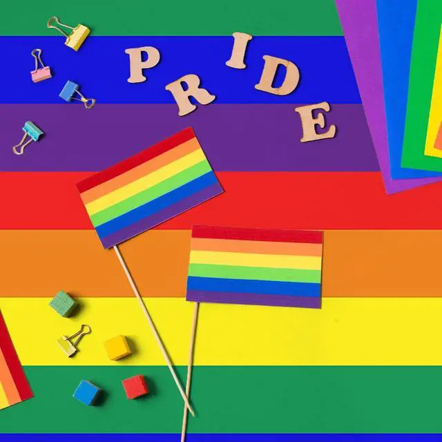 Alt view image 4 of 7 - Rainbow Pride Tablecloth - 2 Pack - 54 x 108 Inch Rectangle Disposable Plastic Table Cloth, Rainbow Pride Flag Table Covers for Dining Room Kitchen Decor