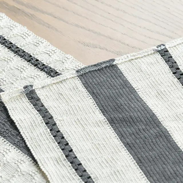 Alt view image 5 of 6 - Artoid Mode Dark Green Rustic Woven Table Runner 12x72 Inch | Holiday Farmhouse Kitchen Dining Dresser Table Decoration for Home Party Decor, Macrame Cotton Blend