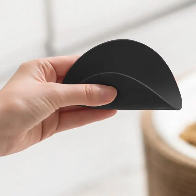 Alt view image 5 of 7 - Carrotez Silicone Cup Cover Lids, 4.3 Inch, 2 Pack - Black | Mug Covers, Reusable Silicone Coffee and Tea Cup Lids