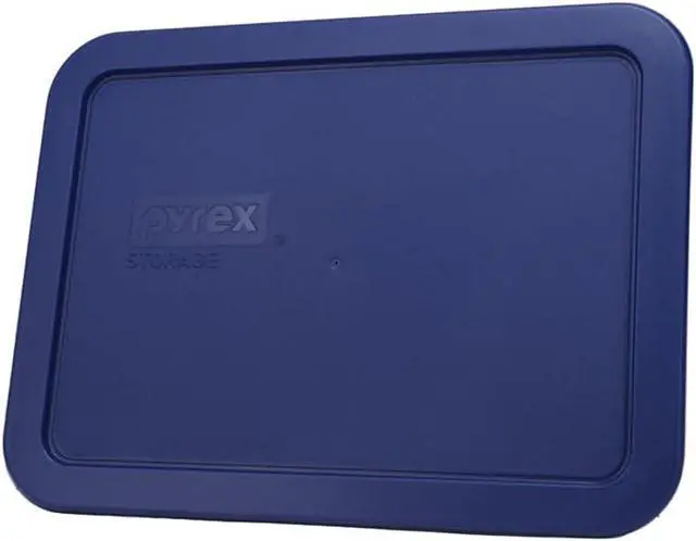 Alt view image 3 of 5 - Pyrex 7210-PC (3-Cup) Blue Food Storage Lid (2-Pack) - Made in USA | BPA-Free Plastic | Rectangle Shape | Replacement Cover | Designed For 7210 Glass Dish | Dishwasher Safe | Meal Prep
