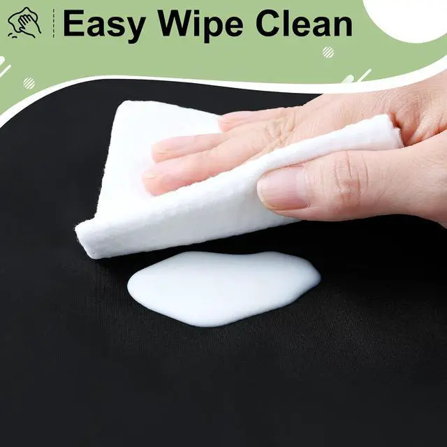 Alt view image 5 of 7 - misaya 6 Packs Disposable Plastic Table Cloth, 54 x 108 Inch Waterproof Rectangle Tablecloth, Leakproof & Sturdy Decorative Table Covers for Party, Outdoor and Back to School, Black