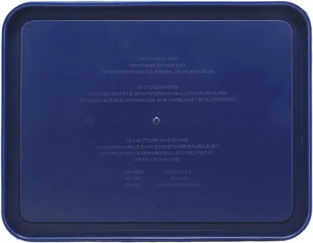Alt view image 2 of 4 - Pyrex 7211-PC (6-Cup) Blue Food Storage Replacement Lid - Made in USA | BPA-Free Plastic | Snug Fit | Meal Prep | Dishwasher Safe | Dishwasher Safe | Easy Clean | Non-Porous Surface