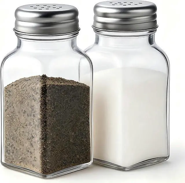 Main image of Gulex Salt and Pepper Shakers Set Salt Shaker 2 Pcs High Transparency Glass